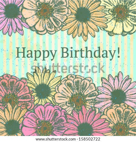 Vintage Floral Printable Template Stock Vector 132142487 - Shutterstock