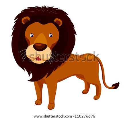 Illustration Lion Face Outline Stock Vector 120994585 - Shutterstock