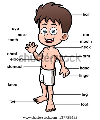 Stock Images similar to ID 186307151 - cartoon kid and body parts