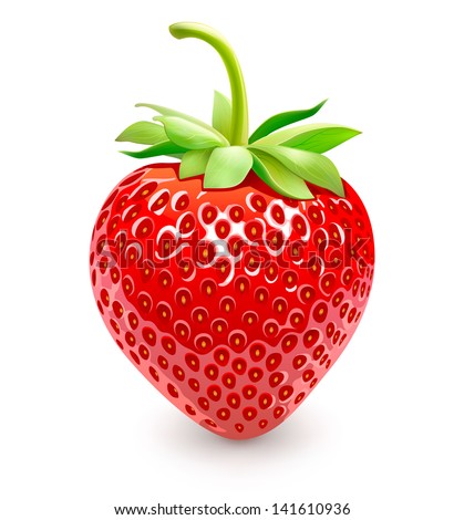 Strawberries. Vector Eps 10.