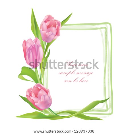 New 10 Card Border Tulip