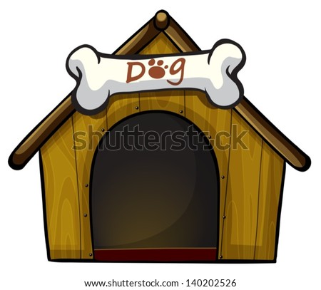 stock-vector-illustration-of-a-dog-house-with-a-bone-on-a-white-background-140202526.jpg