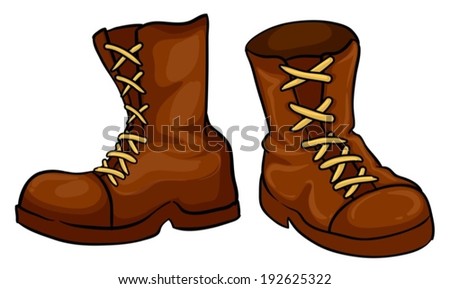 Boots Cartoon Illustration Design Vector Design Stock Vector 99961448 ...