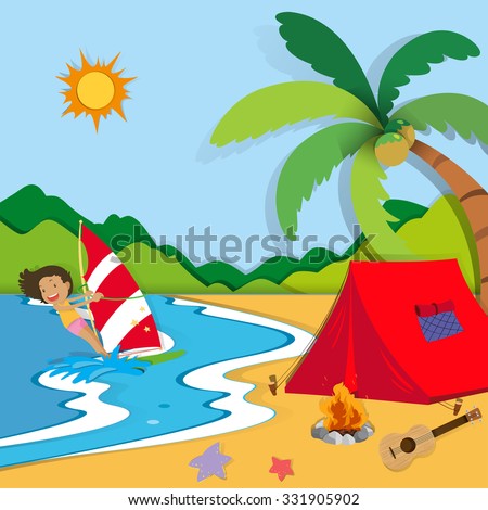 Beach Campfire Stock Vectors & Vector Clip Art | Shutterstock