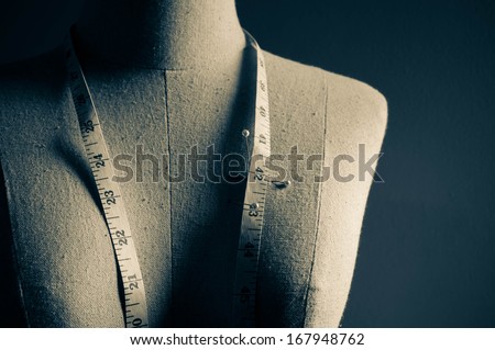 Sepia of Clothing mannequin