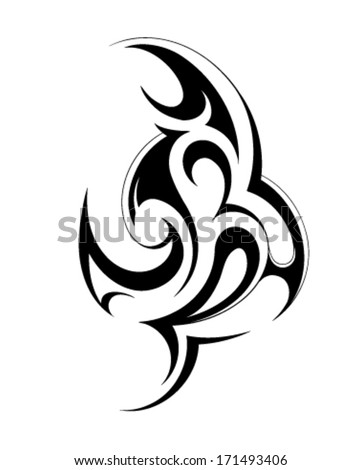 Tattoo Idea Art Design Girl Woman Stock Vector 570097861 - Shutterstock