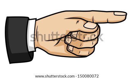Pointing Finger Stock Vector 146238842 - Shutterstock