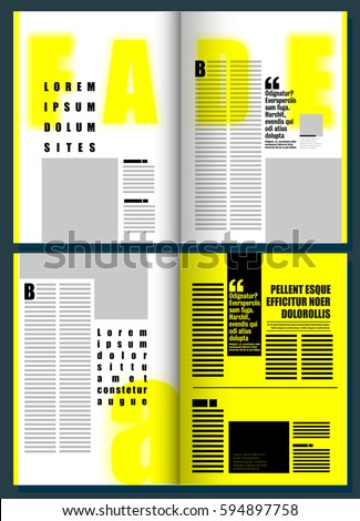 magazine format template