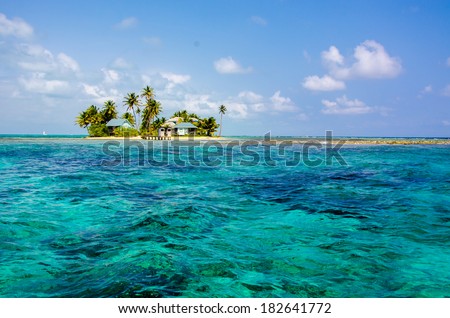 Tropical Island Paradise - stock photo