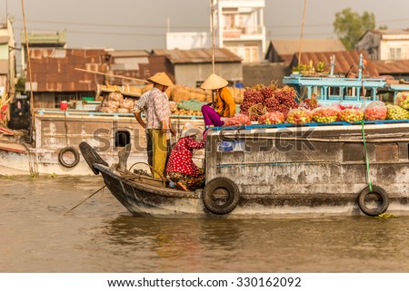 Mekong Delta in Vietnam