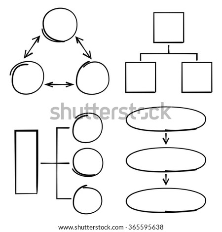 Hand Drawn Flow Chart Diagram 库存矢量图 365595638 - Shutterstock