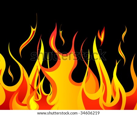 Inferno Fire Vector Background Design Use Stock Vector 73936255 ...