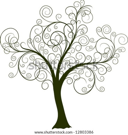 Download Decor Element Vector Illustration Mandala Tree Stock ...