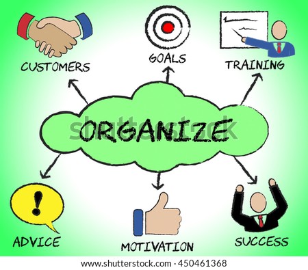 Organize Symbols Meaning Organization Trade Icon Stock ...