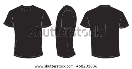 black t shirt template