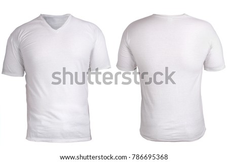 Download Blank Vneck Shirt Mock Template Front Stock Photo (Edit ...