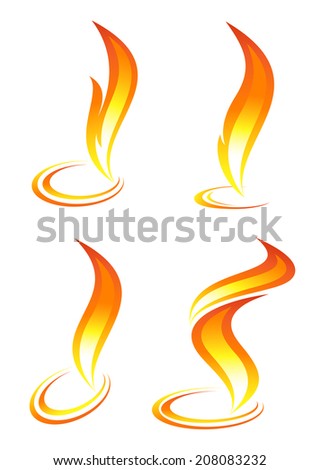 Fire Flames Sketch Stock Vector 110344790 - Shutterstock