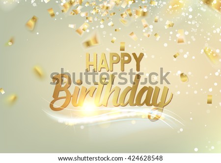 Happy Birthday Background Stock Vector 424628548