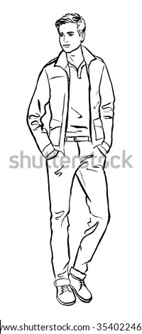 Man Sketch Stock Images, Royalty-Free Images & Vectors | Shutterstock