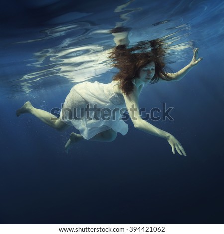 Nude Beautiful Girl Under Water Soft Stock Photo 103830623 - Shutterstock