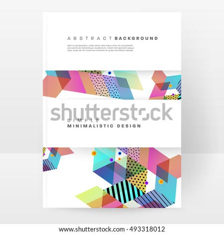 geometric background template covers flyers banners stock vector background images for flyers