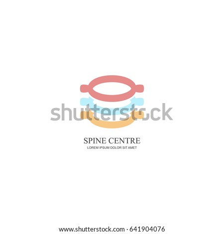 Spine Diagnostic Center Logo . Spine Symbol .Vector Illustration