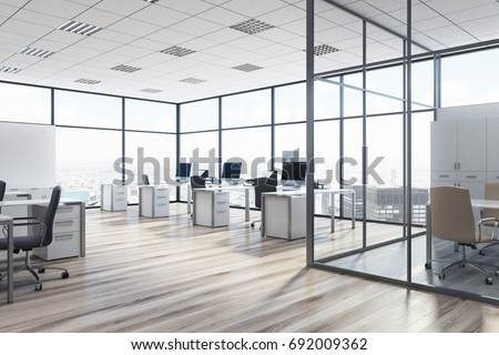 Open Space Office Environment Rows Computer Stock Illustration ... Open Space Office Environment Rows Computer Stock Illustration ...