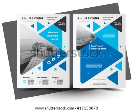 Flyer Brochure Design Business Flyer Size Stock Vector 