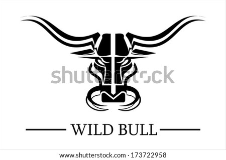 Black Bull Stock Vector (Royalty Free) 173722958 - Shutterstock