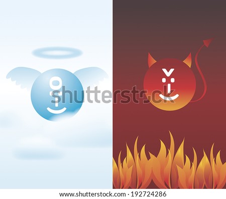 Love Angel Devil Stock Photos, Images, & Pictures | Shutterstock