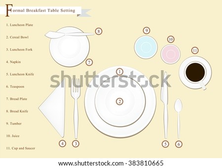 Formal Dinner Business Dinner Formal Breakfast Stock Vector ... Formal Dinner Business Dinner Formal Breakfast Stock Vector ...