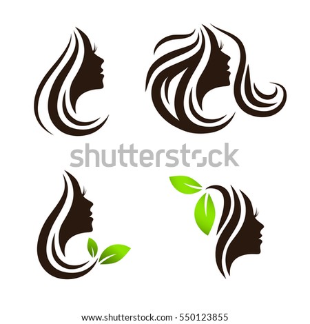 Woman Beauty Spa Salon Logo Design Stock Vector 550123855 