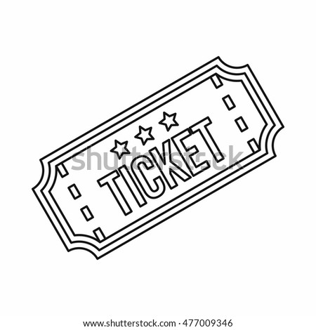 Vintage Ticket Vector Flat Icon Stock Vector 251221177 - Shutterstock