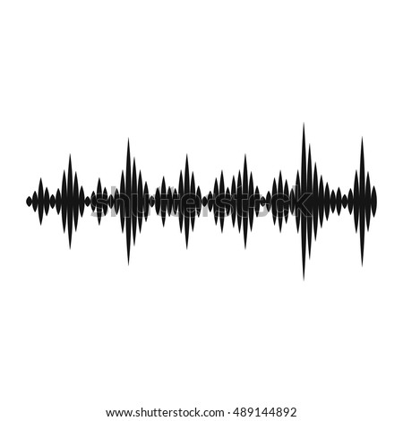 Vector Music Sound Waves Set Audio Stock Vector 309571376 - Shutterstock