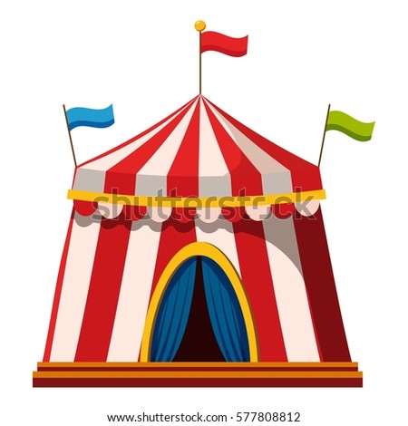 Vector Flat Circus Illustration Stock Vector 232420006 - Shutterstock