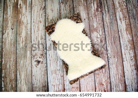 Digital Photography Background Of Rustic Wooden Floor And Newborn Prop