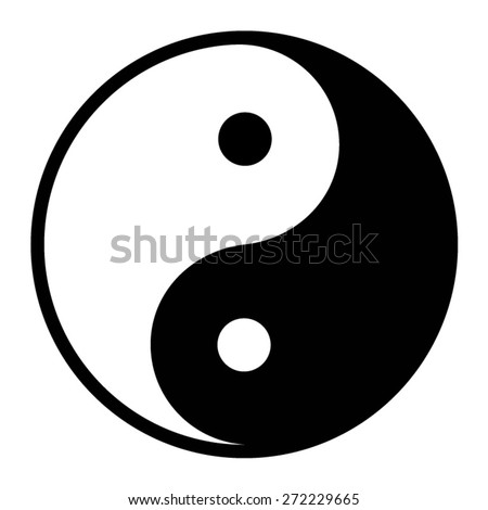 Ying Yang Balance Flat Icon Apps Stock Vector 272229665 - Shutterstock