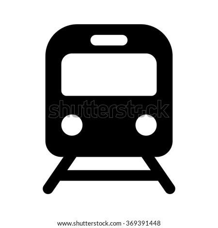 Train Railroad Subway Flat Icon Transportation Stock Vector (Royalty ...