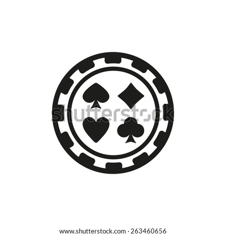 Icon poker chip