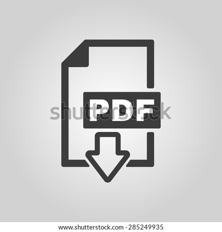 pdf icon file format symbol flat stock photo photo vector format symbol