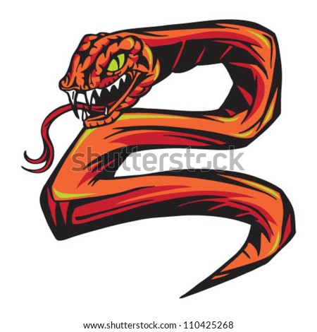 Graffiti Snake Stock Vector 110425268 - Shutterstock