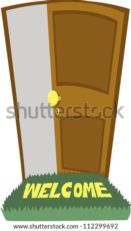 Open Door Welcome Clipart cartoon open door stock images, royalty-free images & vectors Open Door Welcome Clipart cartoon open door stock images, royalty-free images & vectors