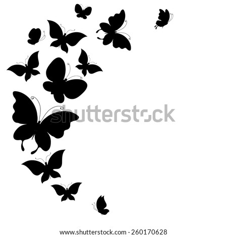 Download Butterflies Design Stock Vector 260170628 - Shutterstock