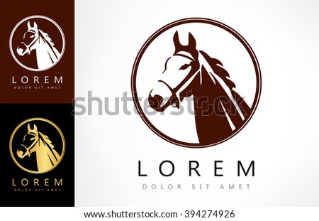 Horse Head Logo Stock Vector 327318404 - Shutterstock