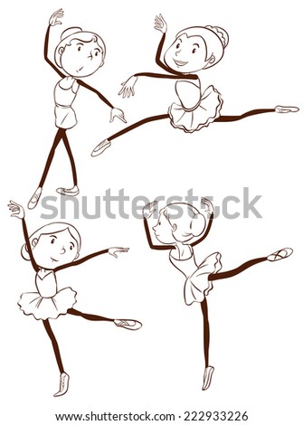 Athlete Hand Drawn Set Stock Vector 460588465 - Shutterstock