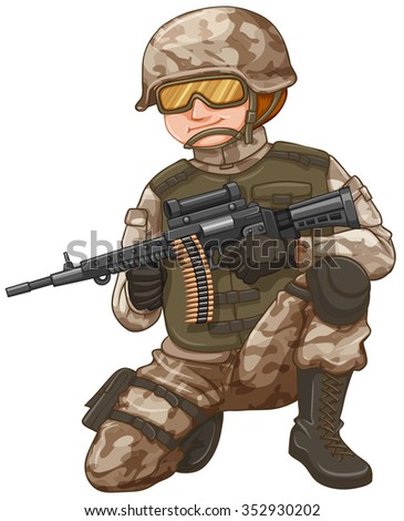 Cartoon Soldier Animation Stock Vector 282270593 - Shutterstock