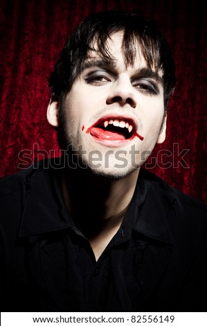 Male Vampire Sucking Blood His Female Stock Photo 65951827 - Shutterstock