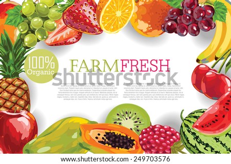 Fruits frame
