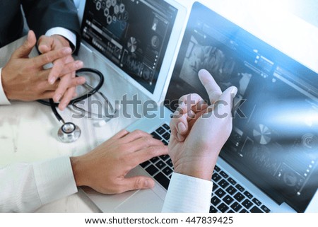 for exam doctors future Meeting Technology Medical Concept Network Stock Team