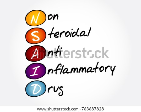 Nsaid Concept Map   Stock Vector Nsaid Nonsteroidal Anti Inflammatory Drug Acronym Concept Background 763687828 